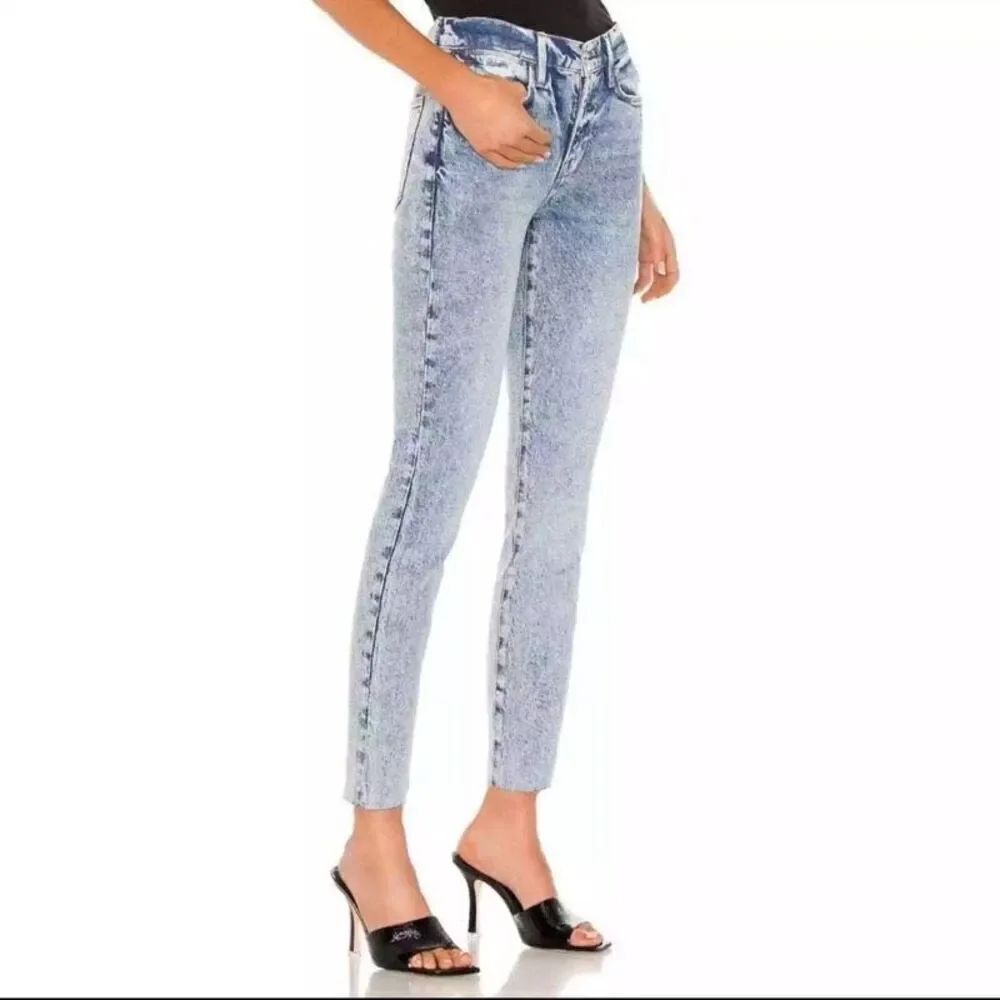 Frame Le High Skinny Crop Raw Edge Jeans Size 29
